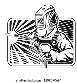 welder logo vector