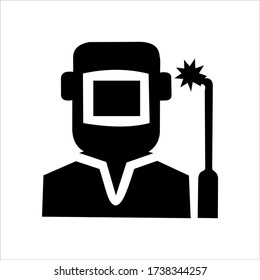 welder logo vector. Logo design.