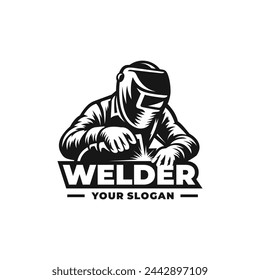 Welder logo vector. EPS 10 editable vector