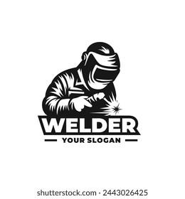 Welder logo vector. EPS 10 editable vector