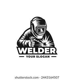 Welder logo vector. EPS 10 editable vector