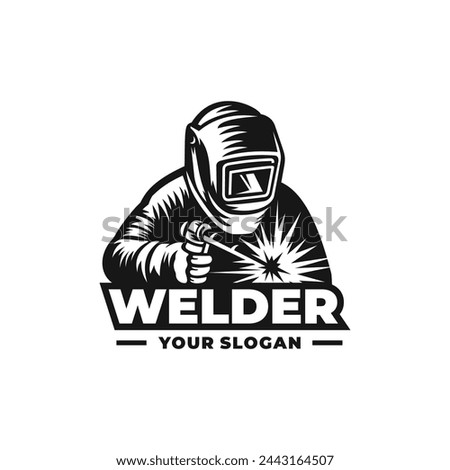 Welder logo vector. EPS 10 editable vector