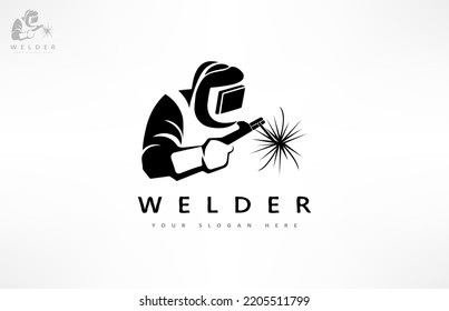 Welder logo vector. Welded design.