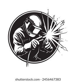 Welder logo Vectors and Illustrations isolated on white