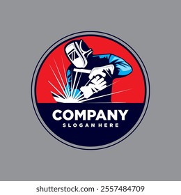 welder logo , welding logo vector