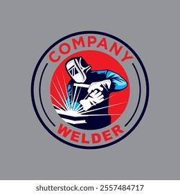 welder logo , welding logo vector