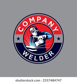 welder logo , welding logo vector