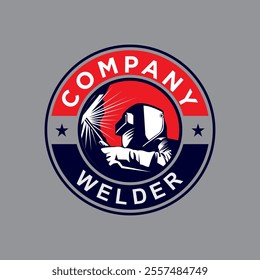 welder logo , welding logo vector