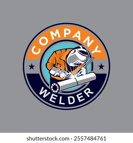 welder logo , welding logo vector