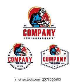 welder logo , welding logo vector