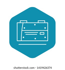 Welder machine equipment icon. Outline welder machine equipment vector icon for web design isolated on white background