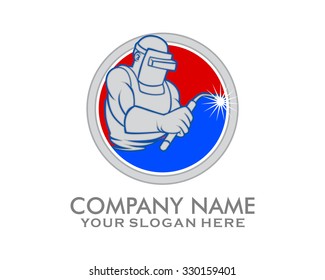 welder man person figure spark mask vector