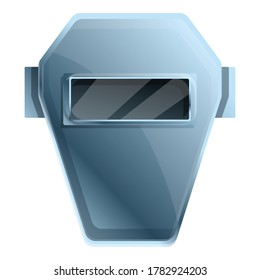 Icono de máscara de soldadura. Dibujo de icono vectorial de máscara de soldadura para diseño web aislado en fondo blanco
