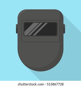 Welder mask icon. Individual protection equipment. Vector illustration