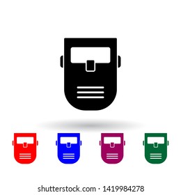 welder mask multi color icon. Elements of engineering set. Simple icon for websites, web design, mobile app, info graphics