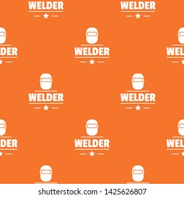 Welder mask pattern vector orange for any web design best