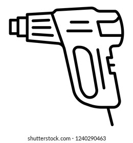 Welder pistol icon. Outline welder pistol vector icon for web design isolated on white background