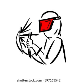 Welder, sketch for your design