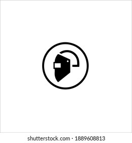 Welder Symbol Logo. Vector Illustration.