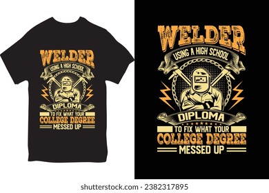 welder t shirt, welder t shirt design, welding tools, welding equipment’s, background, grunge effect, texture.