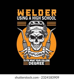 
Welder T shirt vector, Welder vector