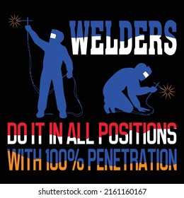 Welder T-Shirt Design Vector EPS File