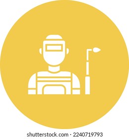 Welder vector icon. Can be used for printing, mobile and web applications.