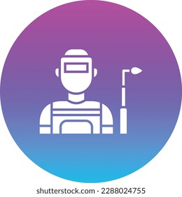 Welder vector icon. Can be used for printing, mobile and web applications.