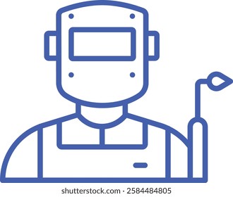 Welder vector icon. Can be used for printing, mobile and web applications.