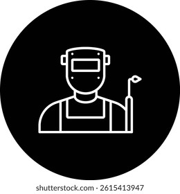 Welder vector icon. Can be used for printing, mobile and web applications.