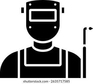 Welder vector icon. Can be used for printing, mobile and web applications.