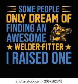 Welder Vector T-Shirt Design Eps