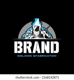 Welder Welding Fabrication Tig Welding Logo Design Template