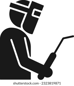welder welding mask people person Glyph