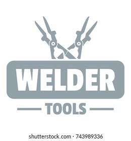 Welder work logo. Simple illustration of welder work vector logo for web