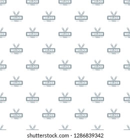 Welder work pattern vector seamless repeat for any web design
