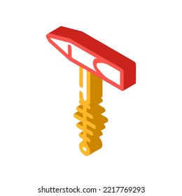 welders hammer isometric icon vector. welders hammer sign. isolated symbol illustration