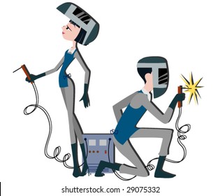 Welders - Vector