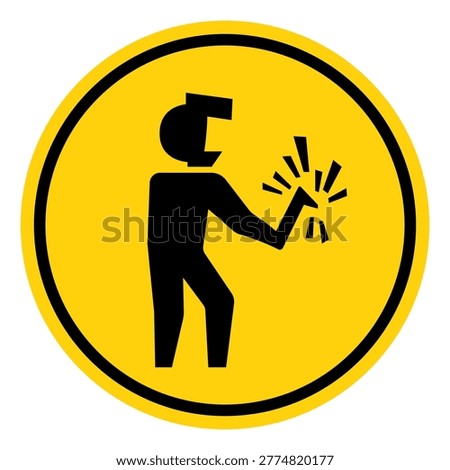 Welding Area Symbol Sign, Vector Illustration, Isolate On White Background Label.EPS10