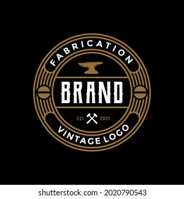 WELDING BLACKSMITH LOGO DESIGN INSPIRATION VINTAGE 