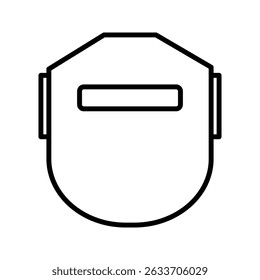 welding cap icon on white background