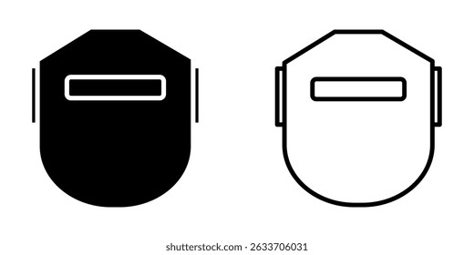 welding cap icon on white background