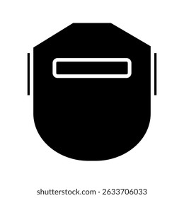 welding cap icon on white background