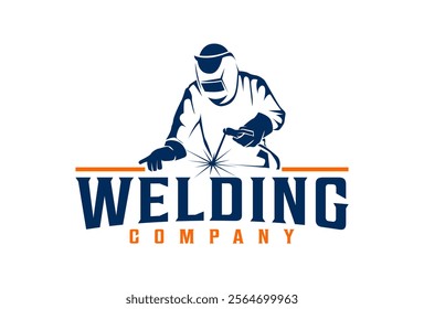 Welding company logo design template