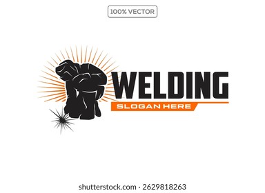 Welding company logo design vector illustration logo
