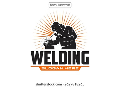 Welding company logo design vector illustration