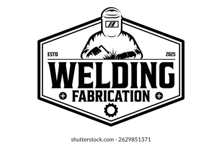 Welding company logo design vector template illustration