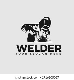 Welding company logo design, WELDER LOGO SIMPLE AND CLEAN LOGO 
