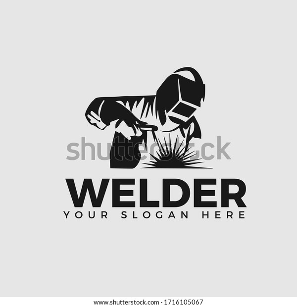 Welding company logo design, WELDER LOGO SIMPLE AND\
CLEAN LOGO 