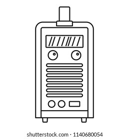 Welding device icon. Outline illustration of welding device vector icon for web design isolated on white background
